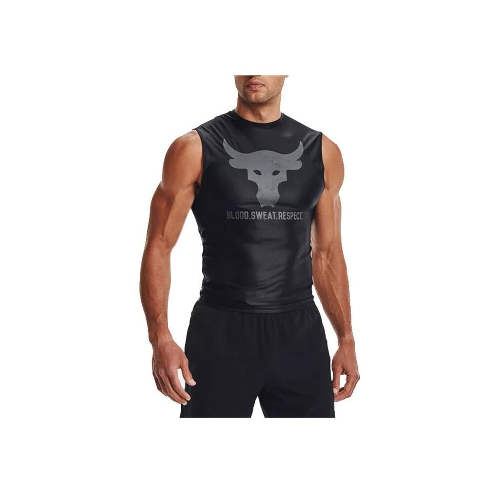 Under Armour Project Rock Sleeveless Training Vest Men Tops Black 1361649-001