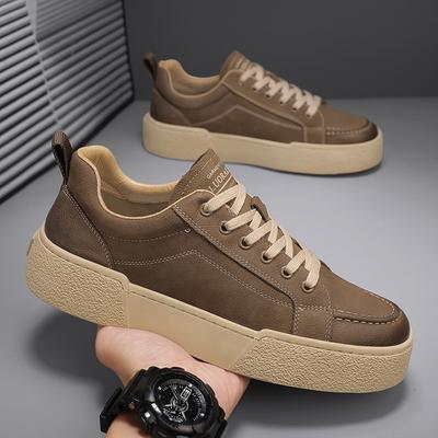 Vier Jahreszeiten Studenten Japanische Harajuku Sportliche Freizeitschuhe Mode Workwear Board Schuhe Schnürschuhe Leder Herrenschuhe