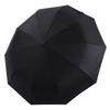 Automatic Umbrella 10 Ribs Windproof Sun Protection Dual Use Travel Umbrella with LED Torch for Outdoor Travel Business