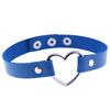 Punk Leather Neck Chain Collar Heart Love Jewelry Female Neck Clavicle Chain