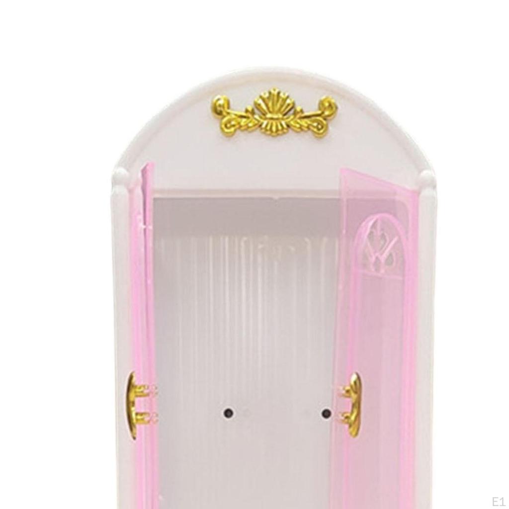 Mini Wardrobe Doll Clothes Holder DIY Versatile Creative Miniature House Furniture for Childrens Day