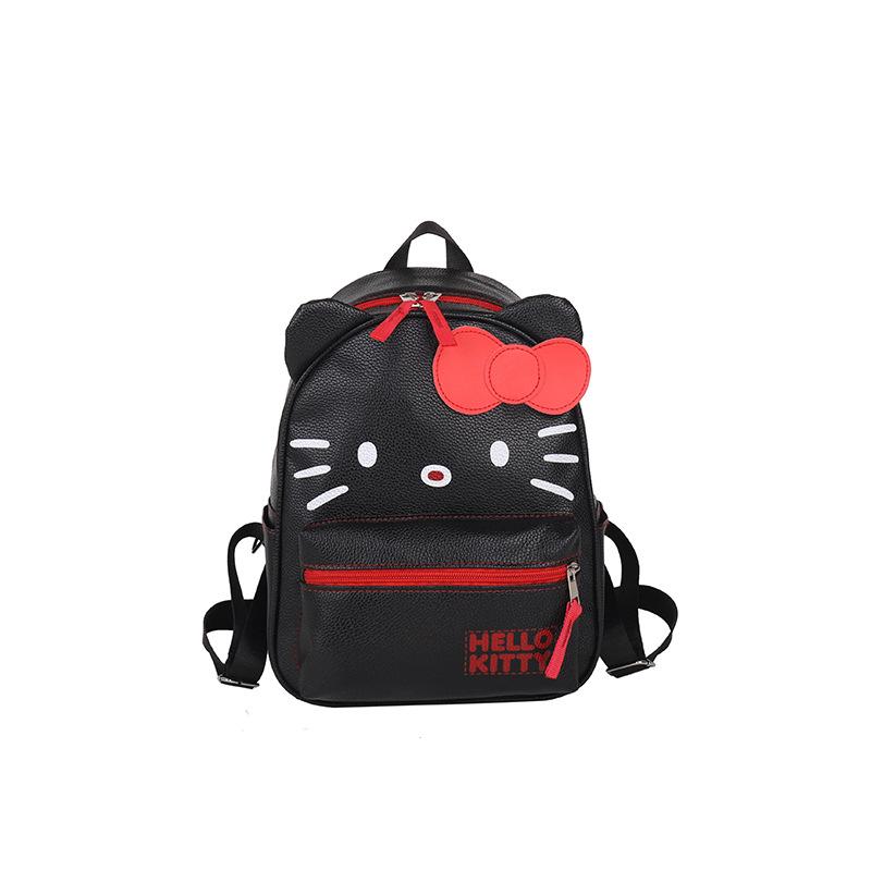 Miniso Women's Fashion Backpack Cartoon Fashion White Kitten Design Suitable for Commuting To Work and Traveling, Also A Sweet Birthday Gift for Women
