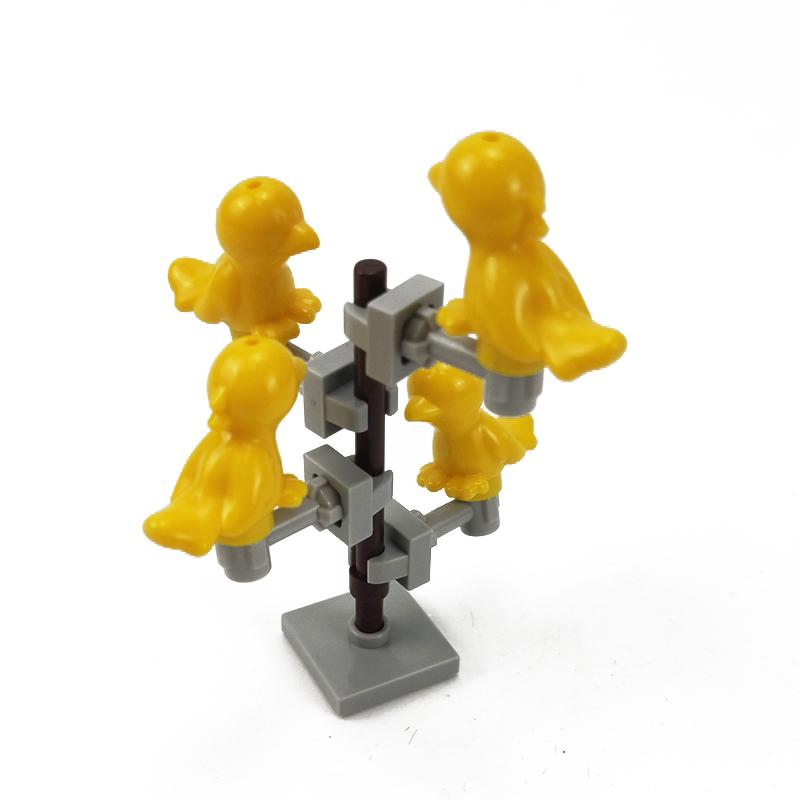 Non-Toxic Moc Block Animals The Rabbit Bird Dog Pet Cat Model Building Blocks Toys For Children Blocks Gifts For Kids Learning Toys