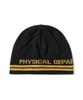 PHYSICAL DEPARTMENT Logo Jacquard Knit Beanie Black
