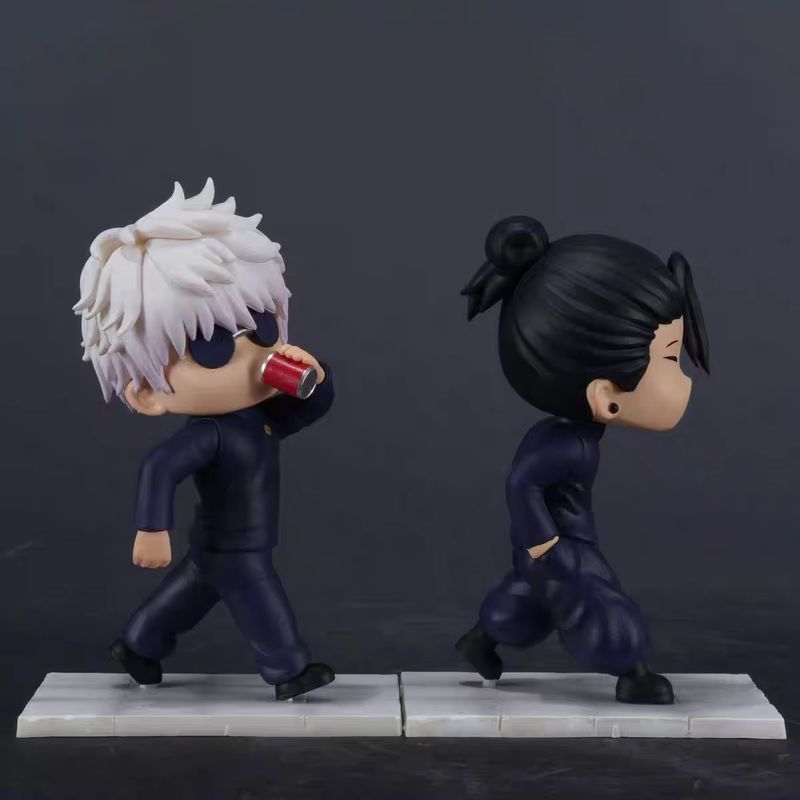 11CM Q version Jujutsu Kaisen Satoru Gojo Suguru Geto Figure Pvc Model Toy Collectible Computer Desktop Ornament Anime Fan Gifts