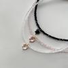Vintage Sexy Zircon Heart Pendant Necklace For Women Female Boho Geometric Baroque Transparent Crystal Chain Jewelry