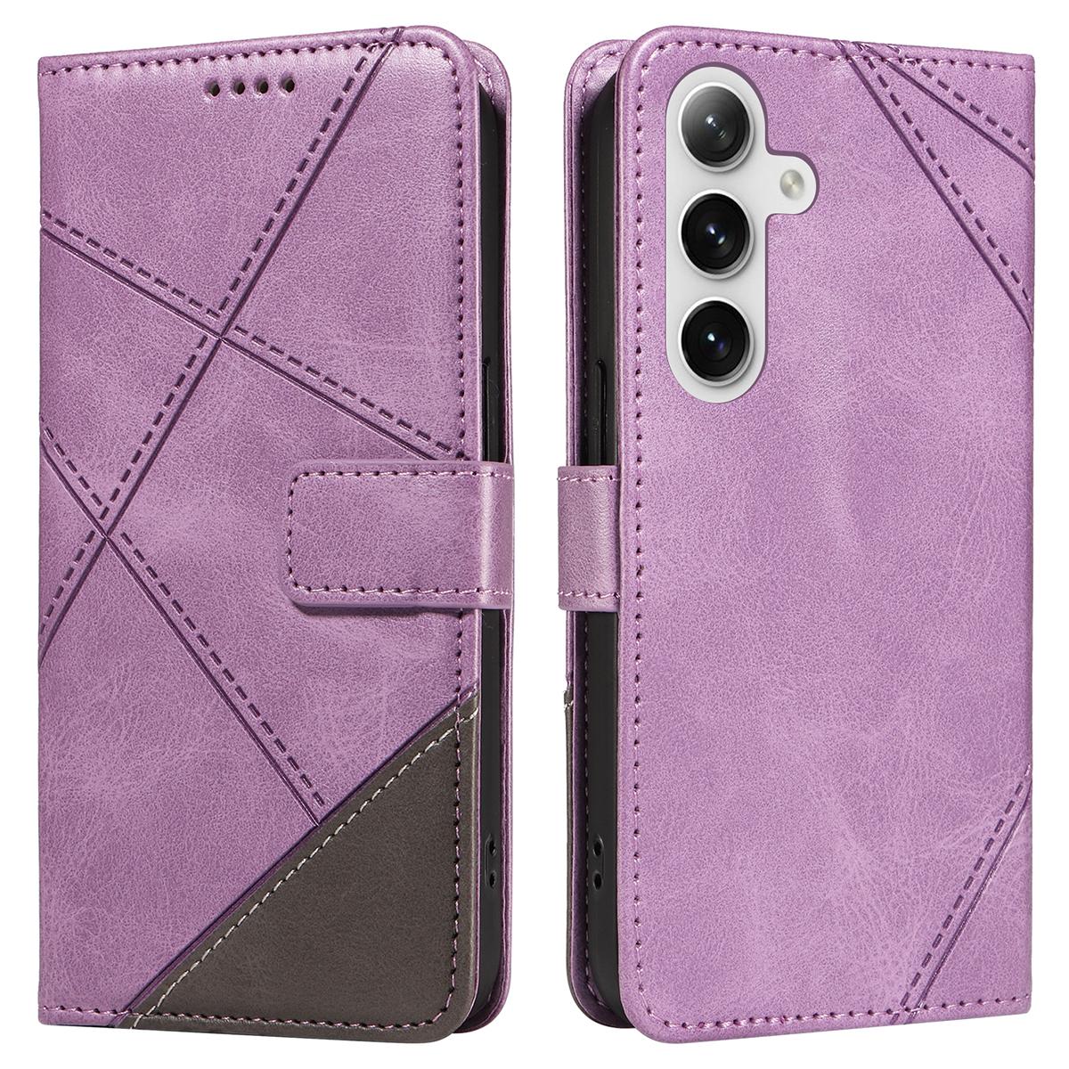 

For Samsung Galaxy S23 FE Case Protective Geometric Wallet Leather Phone Cover E
