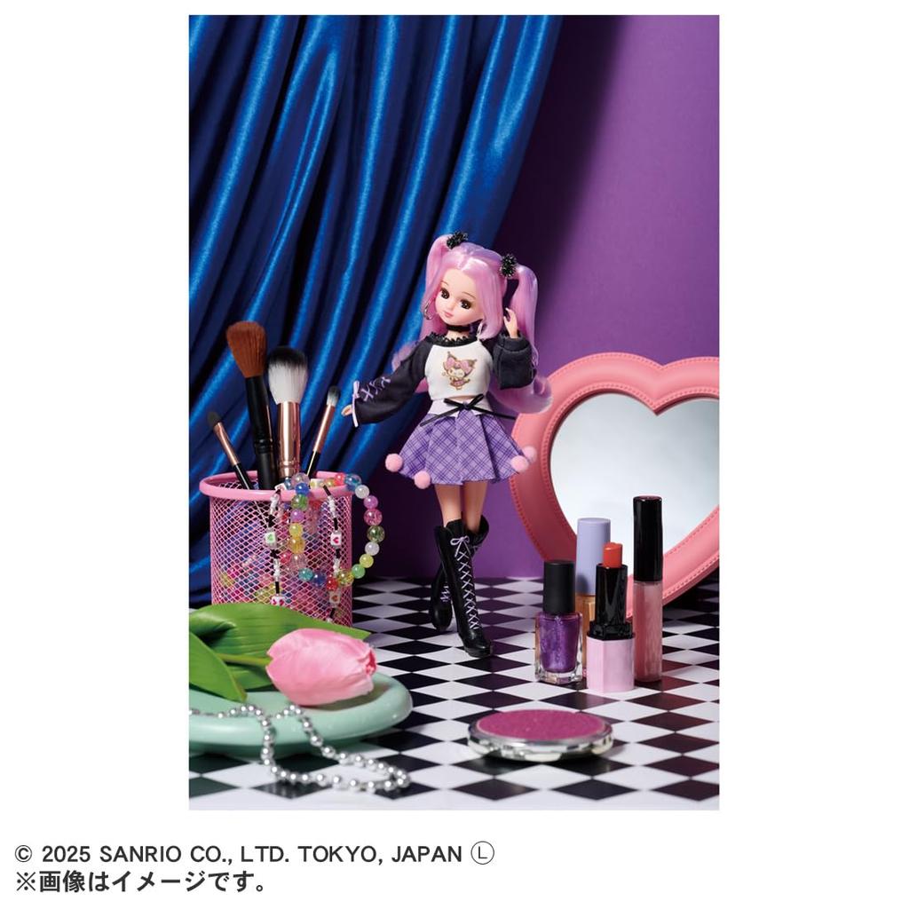 TAKARA TOMY Panenka Cool Kuromi Hračka Věk Licca-chan LD-11 Licca-chan Oblékání 3+