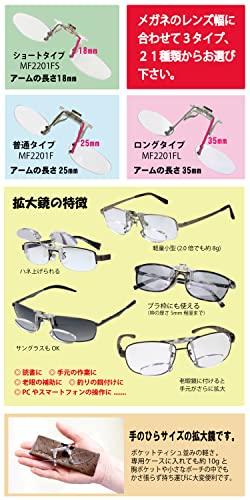 Zealot MF2201F20 Magnifying Glass, Fits Over Glasses, Flip-Up Magnifying Glass, for Fishing and Reading, Blue Light Blocking, UV Protection, 2.0x Magn