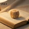 Natural Wood Dice 1/2Pcs Wooden Reading Decision Dice, 6-Sided Decision-Making for Burr-free Bookworms, Theme Decider Gift Lovers