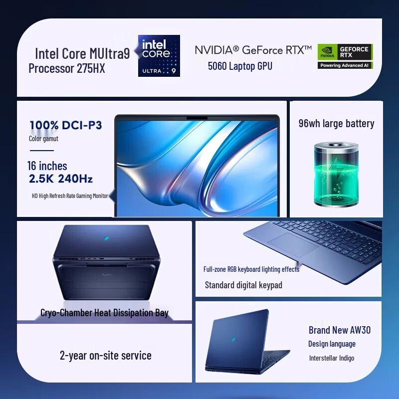 Dell Alienware Starship 16X 16-inch Gaming Laptop (CN version)