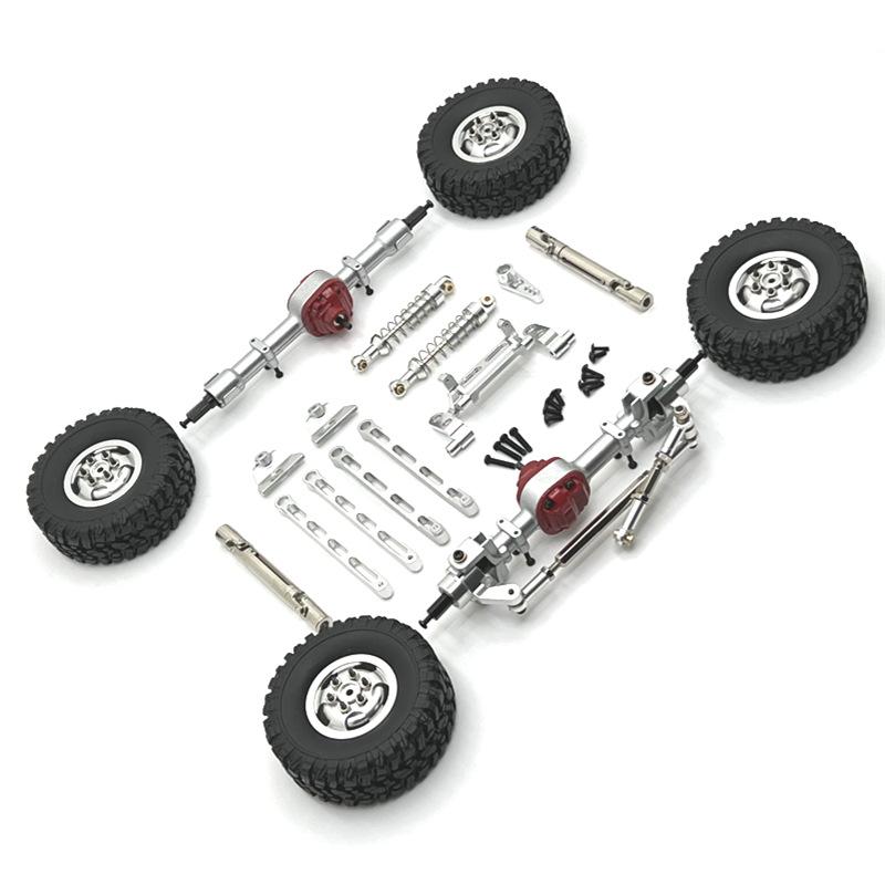 

Mangniu 1/12 MN82 LC79 MN78 remote control car spare parts metal upgrade and modification vulnerable kit сірий