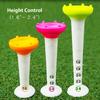 Birdie79 Easy Golf Tee Set 30 Tees Per Available In 3 Vibrant with Magnetic Tee Adjustable Height Directional and Silicone Stoppers – Pack, Colors,