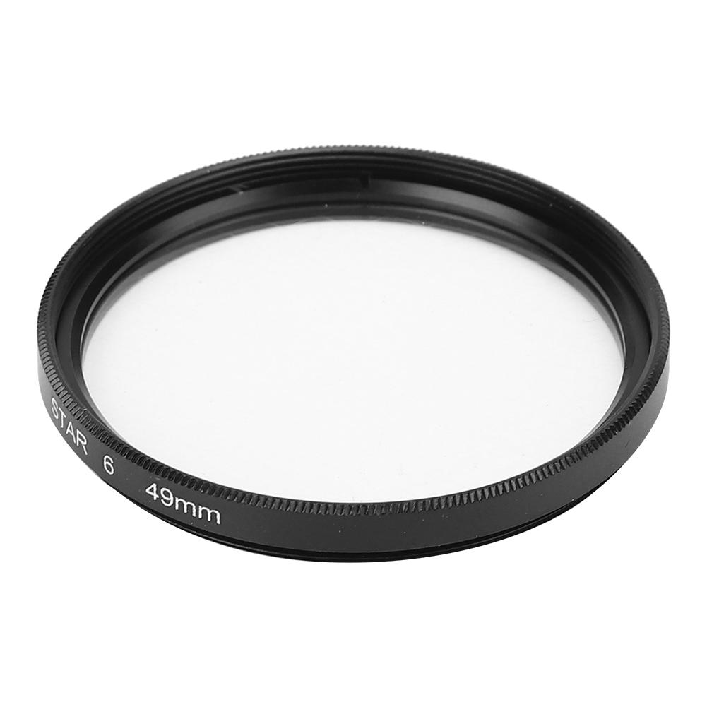 Filtru Stea Junestar 49mm Accesoriu pentru Obiectiv Cameră Canon 6 Linii Efect Stea Noapte