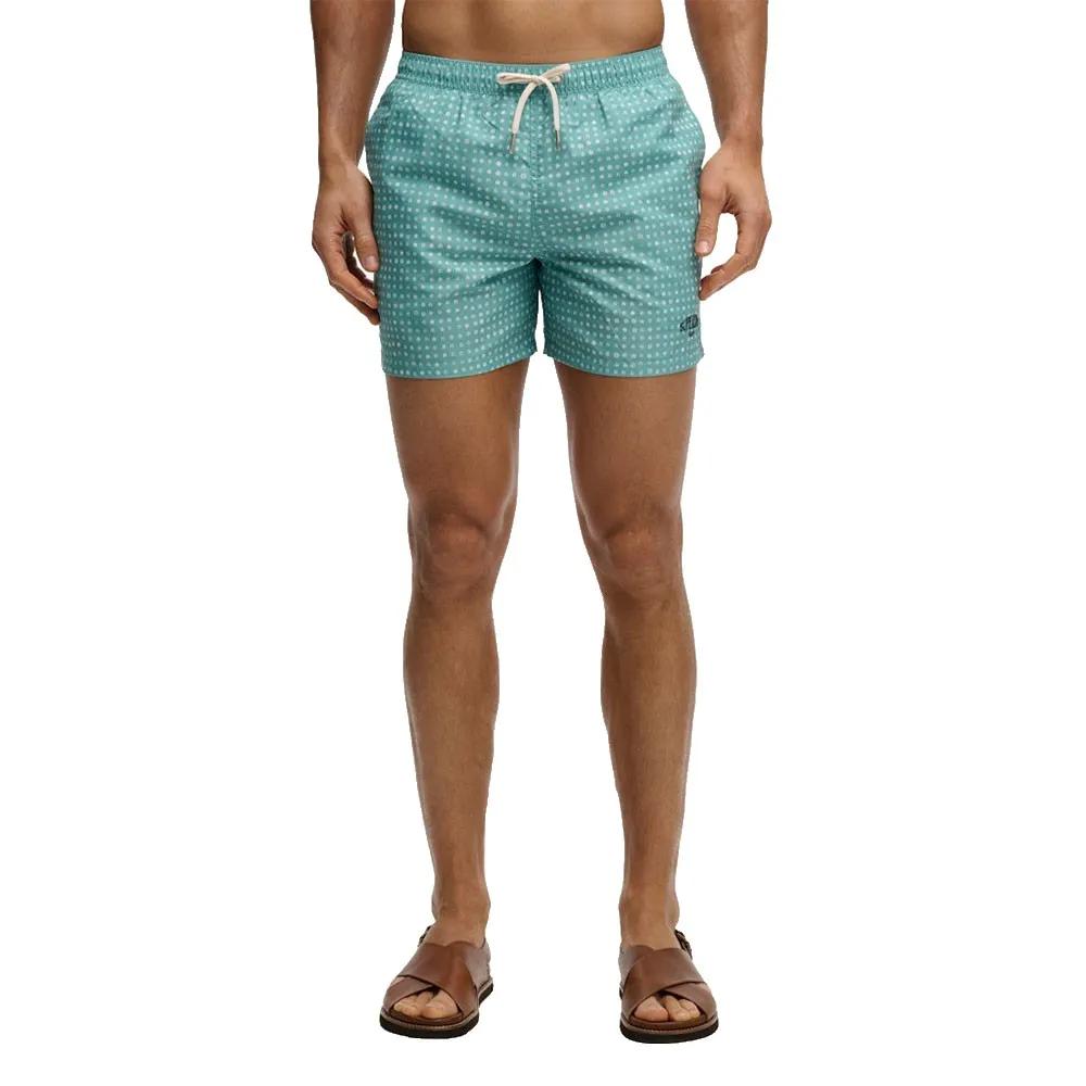 Superdry Grün Bedruckte 15"-Badehose - Bild 3