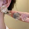 Gradient Color Flower Earrings Resin Women Earrings Vintage Floral Stud Earrings  Girls
