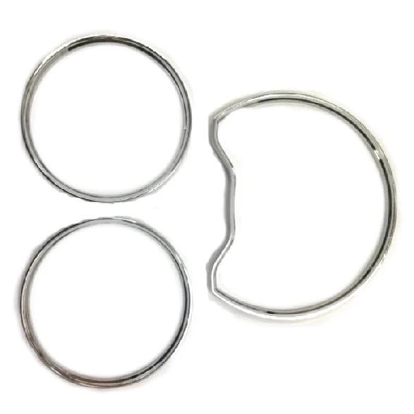 Chrome Styling Dashboard Gauge Ring Set for Mercedes Benz W202 95-99