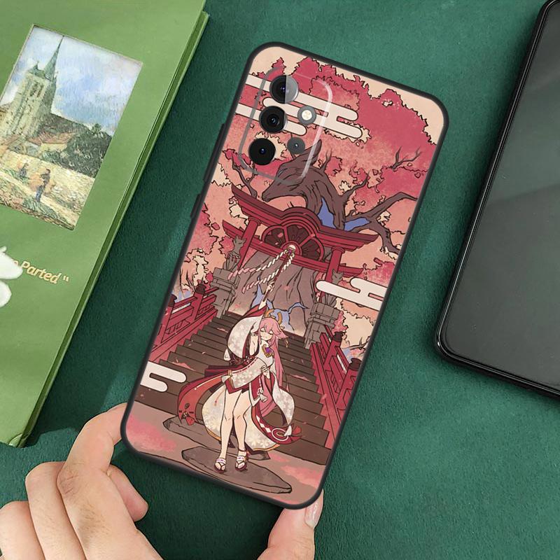 Genshin Impact Yae Miko Cover For Samsung Galaxy A54 A52S A52 A32 A22 A12 A72 A33 A53 A73 A14 A70 A51 A71 Case