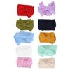10Pcs Bow Headband Nylon Elastic Head Wrap Hair Band Accessories for Baby Infants Children