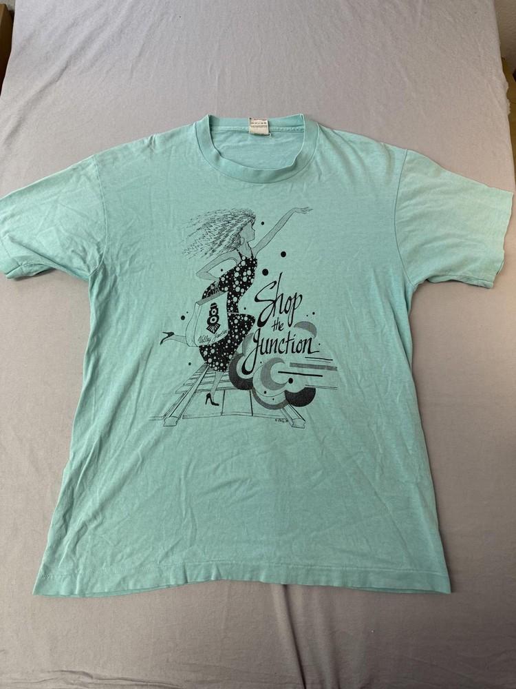 VTG Valley Junction Iowa T-shirt 1988 Shop the Junction -L Unisex T-Shirt XXXL