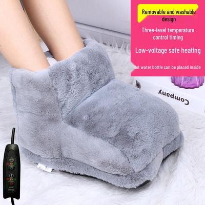 Warm Feet USB Electric Heated Shoes: Rechargeable Foot Warmer for Office, Dorm, or Bed