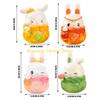 F26C MidAutumn Festival Mini Resins Bunnies, Animal Figures for Home and Garden
