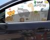 Children's Car Sunshade: Heat-Blocking, Retractable Magnetic Curtain with Cartoon Design for Baby Privacy