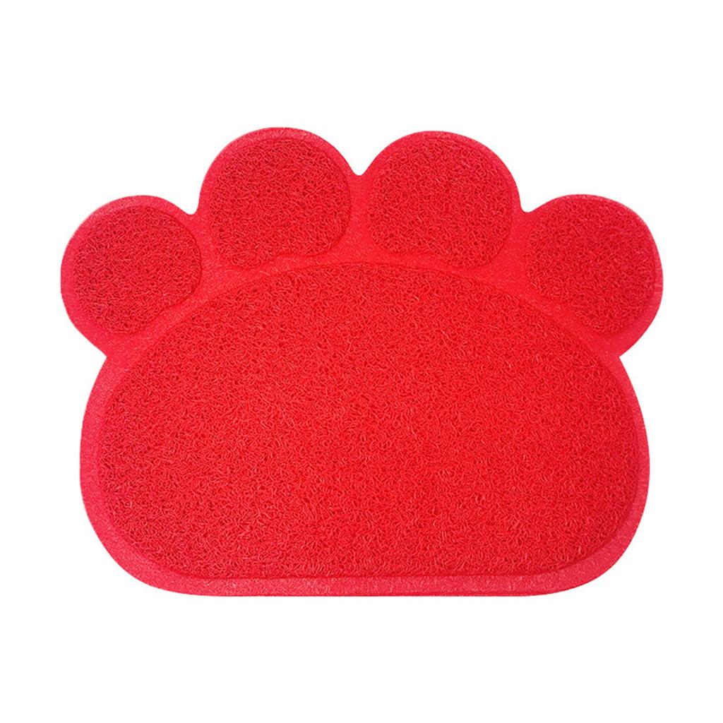 Cute Shape Pet Feeding & Litter Mat - Non- PVC Mat For Cats And Dogs