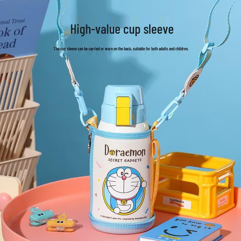 BEDDYBEAR Doraemon Dual-Drink Stainless Steel Kids Cup