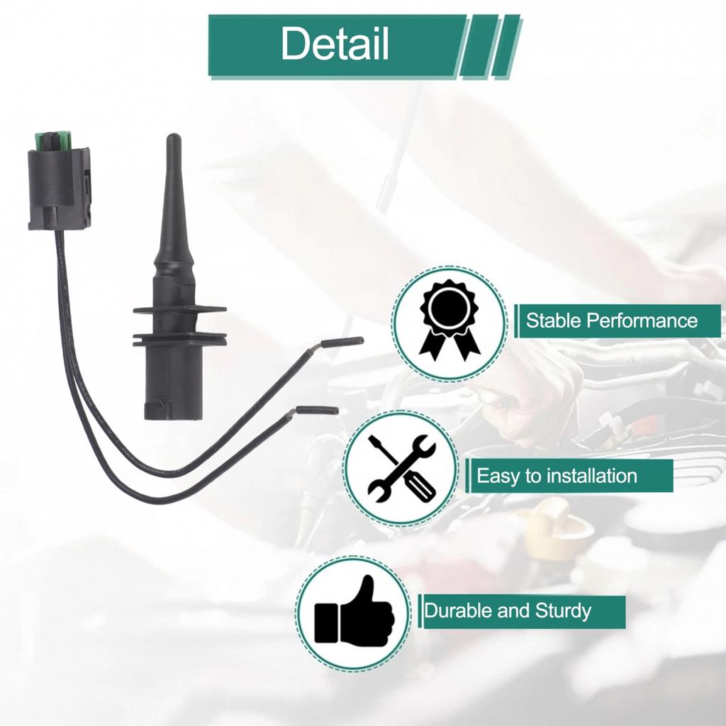 Black Plastic Material Car Ambient Air Temperature Sensor Brand New