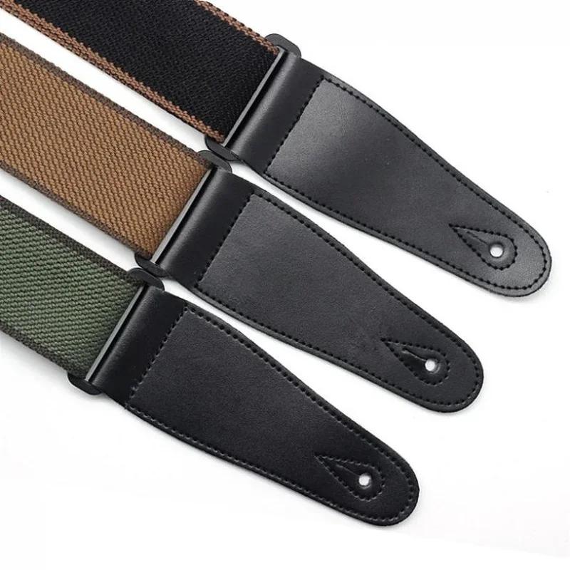 Adjustable Pure Cotton Guitar Strap  for Guitar Bass Guitar Parts Accessories  Guitar Accessories  Bass Guitar Colors Optional