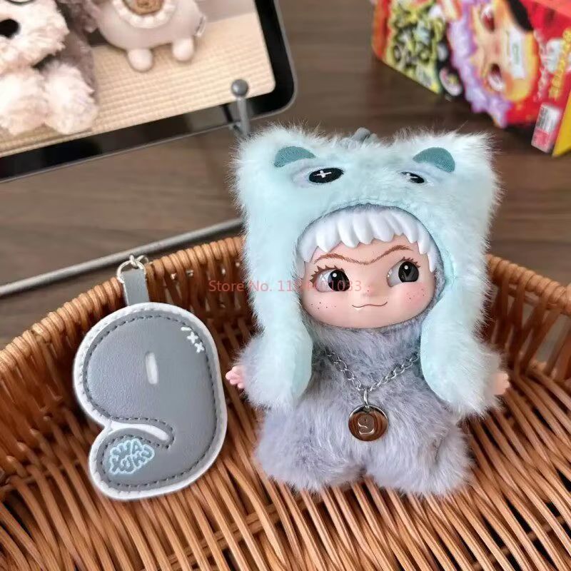 Genuine In Stock Wakuku 3.0 On A Roll Series Dolls Cute Fluffy Collectable Figure Bag Charm Keychain Toys Holiday Gift