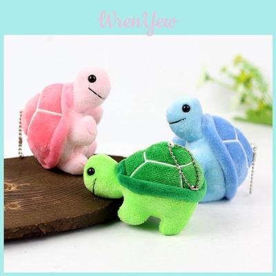 Adorável Brinquedo de Tartaruga de Pelúcia Animal de Pelúcia Macio Pelúcia Curta Verde Rosa Azul 10cm