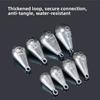 5 Pieces Pack 20g-120g Range Fishing Sinkers Iron Material Teardrop Sinkers  For Fishing