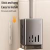Wall-Mounted Toilet Brush Set with Drain Tray & Holder
