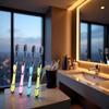 Jowxsx 1Pc Random Color Travel Toothbrush - Soft Bristle Ergonomic Manual Charcoal Tooth Brush Stains Removal Toothbrush for Home, Travel, School