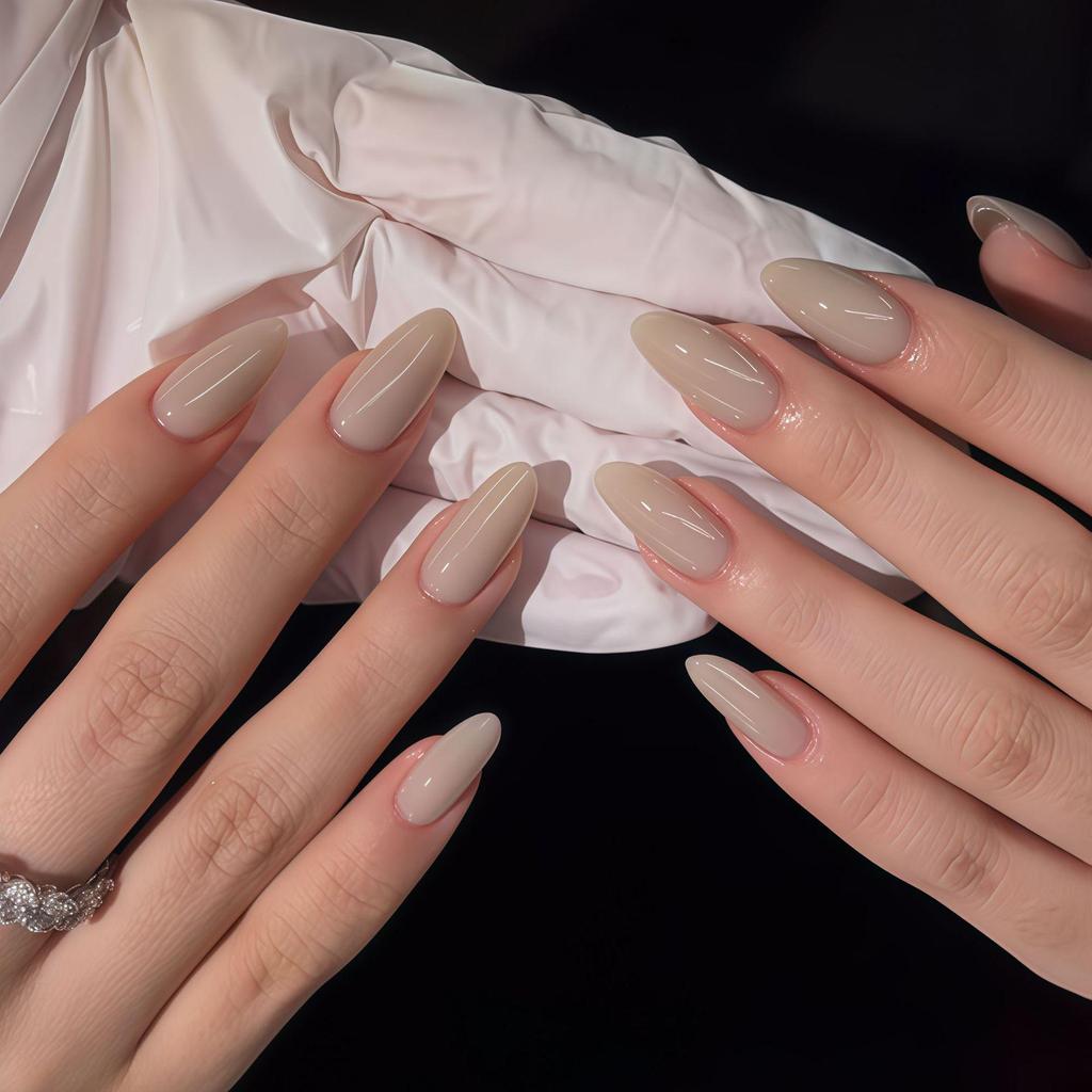 Nude růžový gradient Kočičí oko Bělení Aurora Nail Art Odnímatelné samolepky