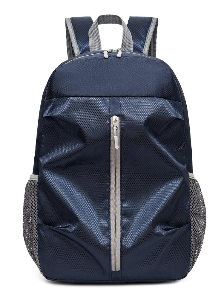 Men's and Women's Nylon Foldable Backpack Casual and Simple Large Capacity Waterproof Travel Bag