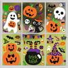 6 Pcs Window Clings - Halloween Decorations With Cute Pumpkin Ghost Stickers and Decals for Party