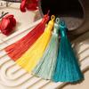 8Cm Pull Circle Fringed Ear Polyester Fringed Antique Hanging Ear Bookmark Sachet Jewelry Accessories Diy Small Pendant