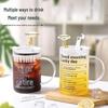 Baijie Borosilicate Glass Tea Mug with Straw