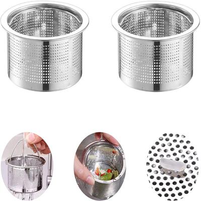 304 Stainless Steel Round Floor Drain Kitchen Sink Filter Sewer Drain Hair Colanders Strainers Filter Bathroom Sink 2/4/47cm