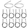 10Pcs NTC Temperature Sensor PVC Epoxy Resin Temp Thermal Thermistor Probe for Automobiles 500mm