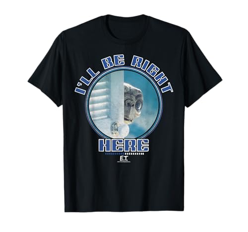 E.T. I ll Be Right Here Circle Logo Graphic T-Shirt
