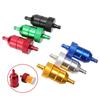 8Mm Cnc Aluminum Gasoline Cleaner +5 Pieces Reusable Cleanable Fuel Filter Motorcycle Atv Quad Inline Oil And Gas Fuel Filter