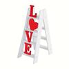 Valentines Day Love Ladder Tabletop Decoration Wood Sign for Romantics Home Wedding Parties Table Centerpieces Decors