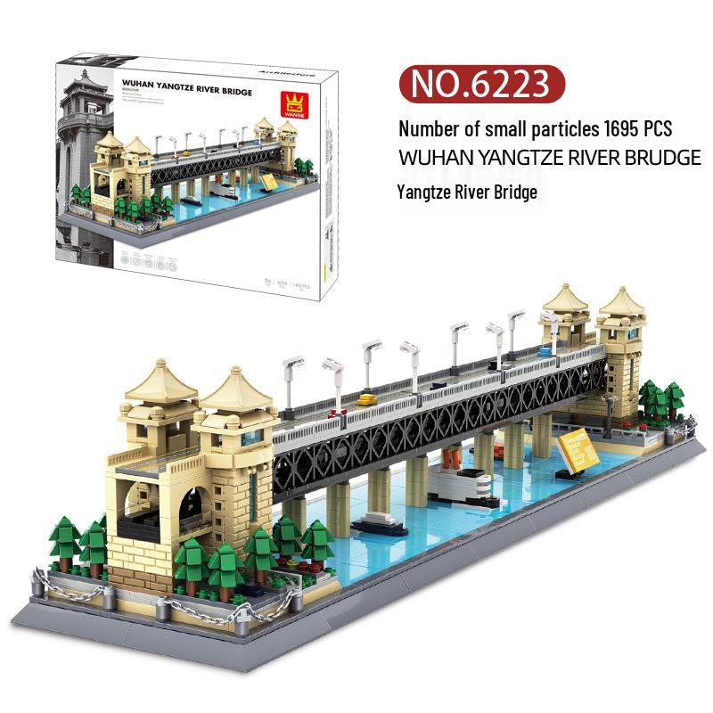 Wange 5218 Yellow Crane Tower Model - Free Shipping & Educational Building Blocks