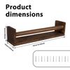 3Pcs Wooden Floating Shelves Wall Mounted Book Shelves Multi purpose Storage Rack Floating Nursery Book Shelves for Home Bedroom