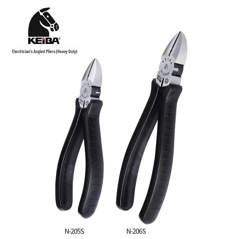 Japan KEIBA N-205S/206S/207S Angled Electrician Pliers Cutters N-205S