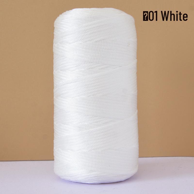 Hand-Woven Mercerized Cotton & Linen Ice Silk Yarn for DIY Crochet Bags, Hats, and Cushions